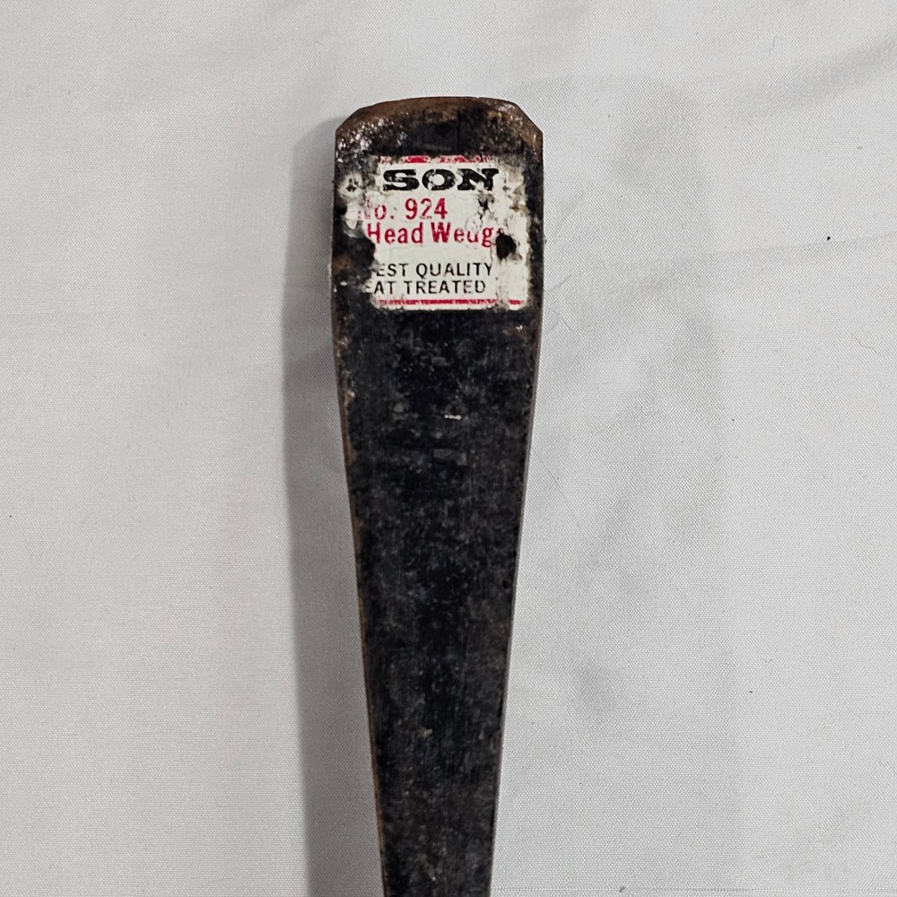 Mason No. 924 Head Wedge Heat Treated Steel Wood Splitting Log Wedge Black